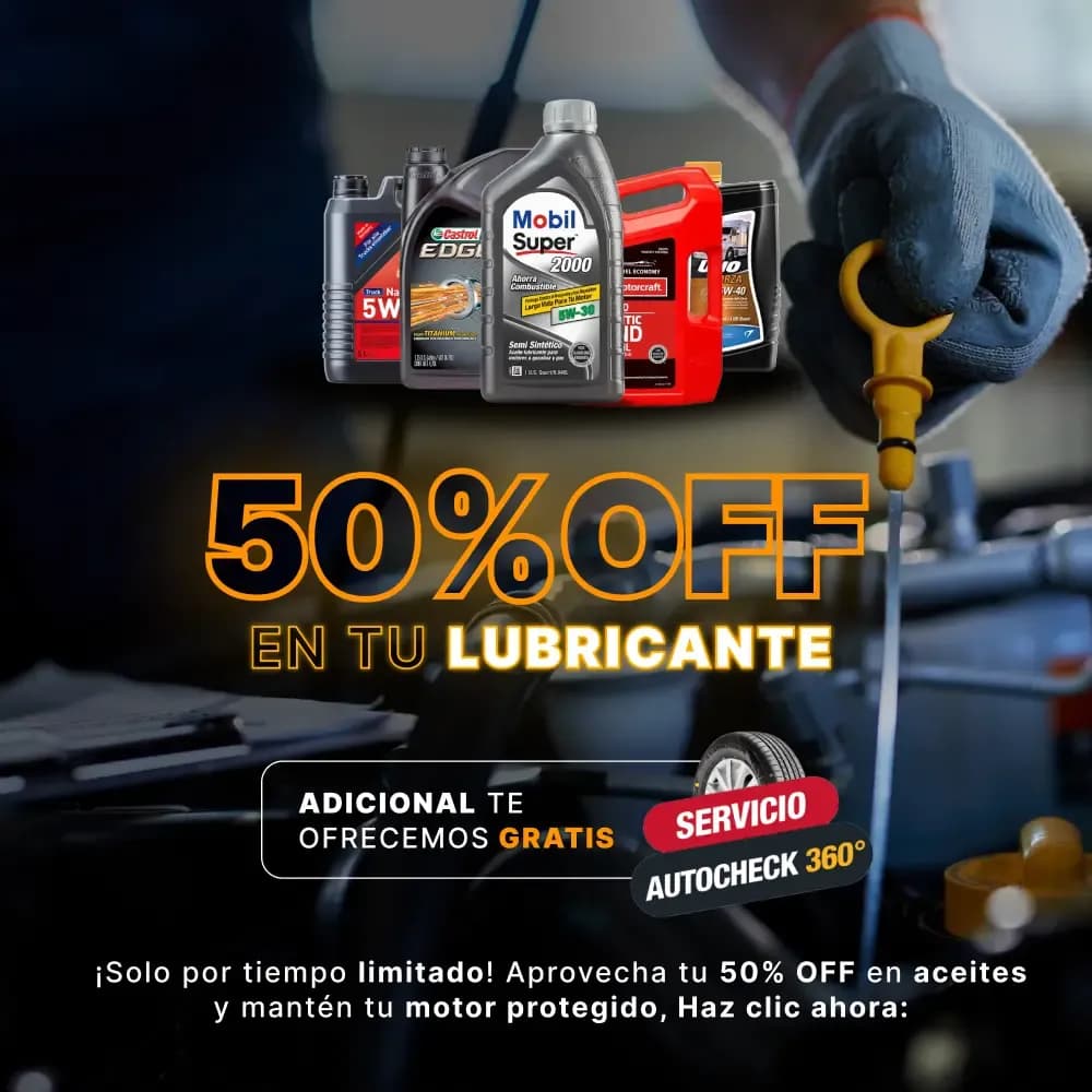 lubricante 50% de descuento